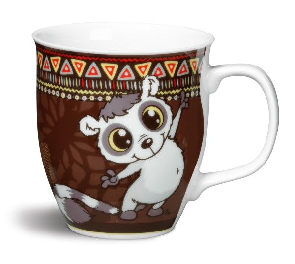 Nici 40259 Tasse Lemur Bingo-Ingo Porzellan Kaffeetasse Teetasse Wild Friends