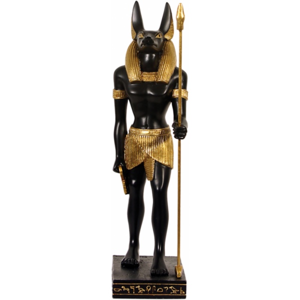 Ancient Egypt Anubis stehend ca. 20 cm Handbemalt Dekogegenstand Ägypten MC90000