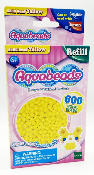 Aquabeads Nachfüllpack 600 gelbe Rund-Perlen