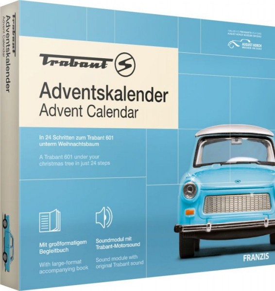 Adventskalender Trabant 601 - In 24 Schritten zum Zusammenbauen inkl. Soundmodul