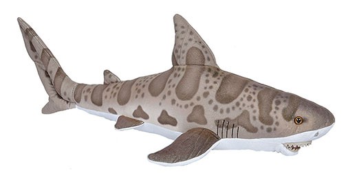 Wild Republic 20722 Living Ocean Leopardenhai Leopard shark ca 43cm Plüsch