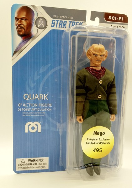 MEGO Star Trek DS9 Quark Ferengi bewegliche Actionfigur 20cm Limitiert