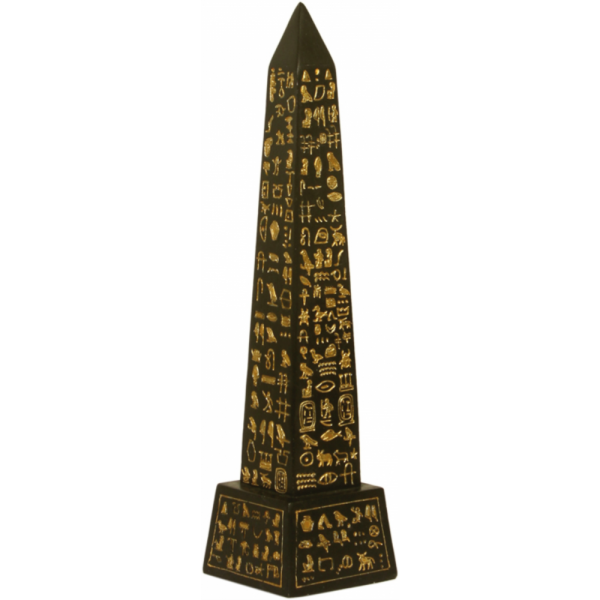 Ancient Egypt Obelisk ca. 21 cm Handbemalt Dekogegenstand Ägypten MC90009