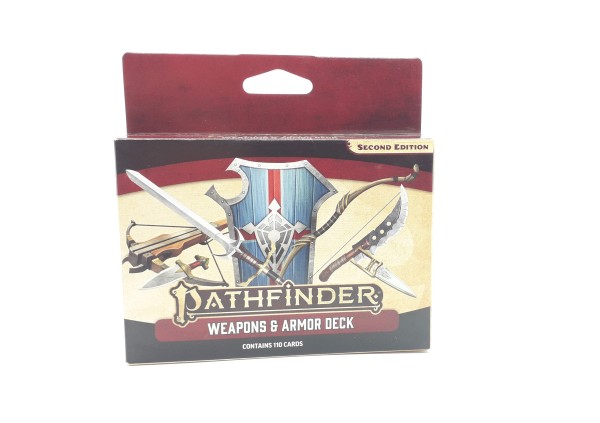Pathfinder Weapons & Armor Deck Second Edition 2. Edition 110 Rollenspielkarten