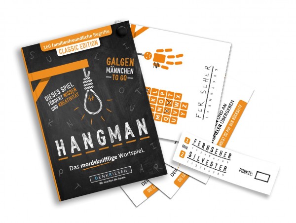 Hangman (Galgenmännchen to go) - Classic Edition für familienfreundliche Begriffe