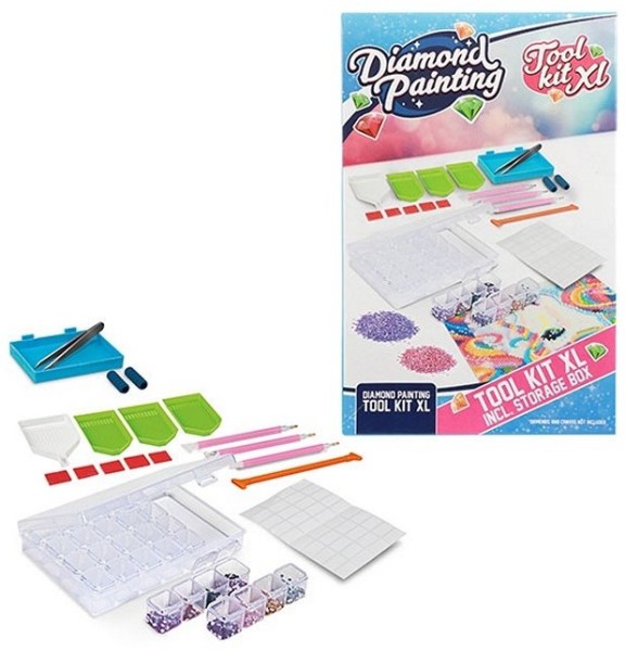 Diamond Painting Tool Kit XL inkl Aufbewahrungsbox für Stifte 46691A