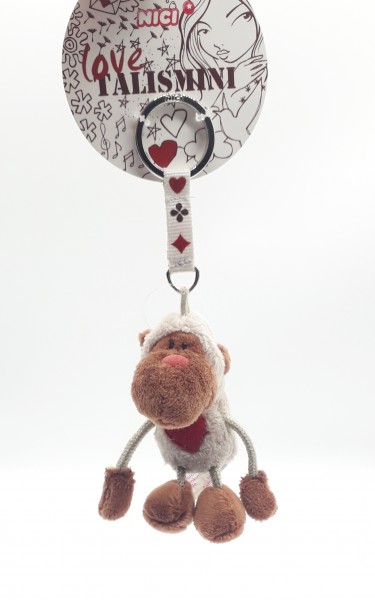 Nici 29615 Talisminis Schlüsselanhänger Affe Mona ca 7cm Plüsch Monkey Love
