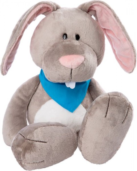 Nici 48970 Hase mit blauem Tuch Rabbit ca 50cm Plüsch Kuscheltier Schlenker