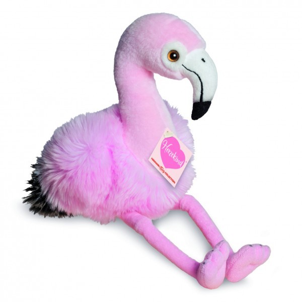 Teddy Hermann 94106 Flamingo Miss Pinky ca 35cm Herzekind Plüsch