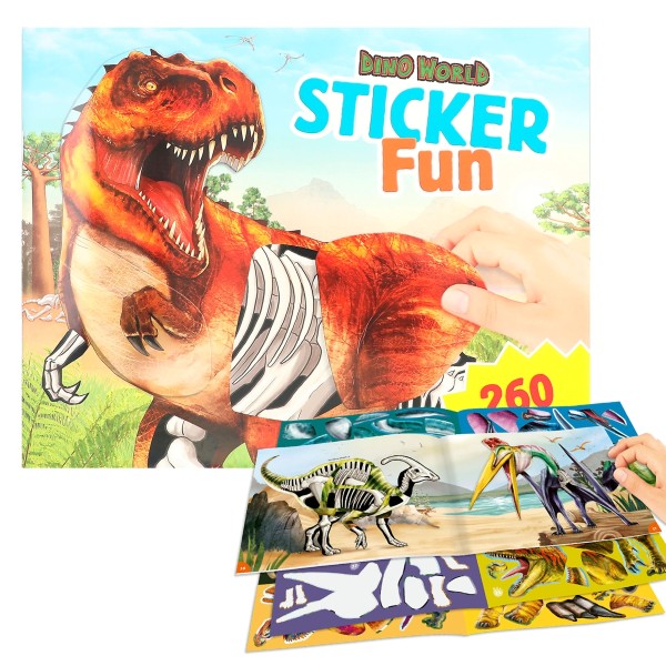 Depesche 12408 Dino World Sticker Fun detailgetreuer Dino-Spaß Dinosaurier