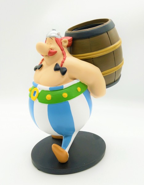Obelix mit Fass Sammelfigur ca. 19cm hoch in edler Geschenkbox
