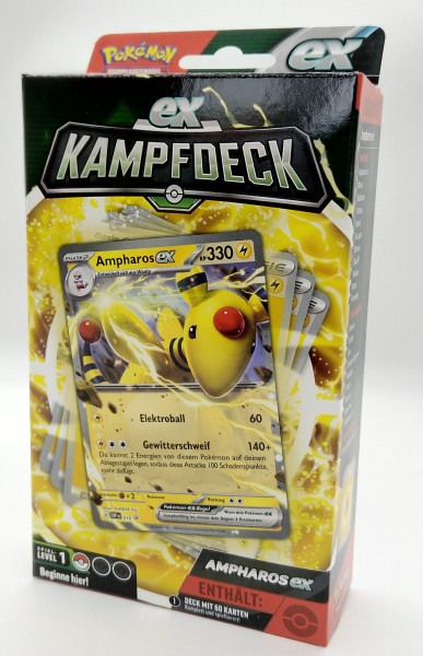 Pokémon Sammelkartenspiel AmpharosEx Kampfdeck mit 60 Karten