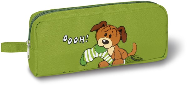 Nici 32389 Schlamper Federmäppchen Mini Filou Hund mit Socke grün 19x7cm |  Shoppingzwerg | Federmäppchen