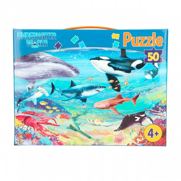 Depesche 11409 Dino World Puzzle 50 Teile UNDERWATER Unterwasserwelt Hai Wal etc