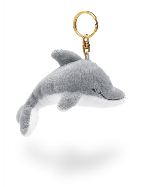 Nici 26307 Schlüsselanhänger Delphin Delfin grau 10cm Plüsch