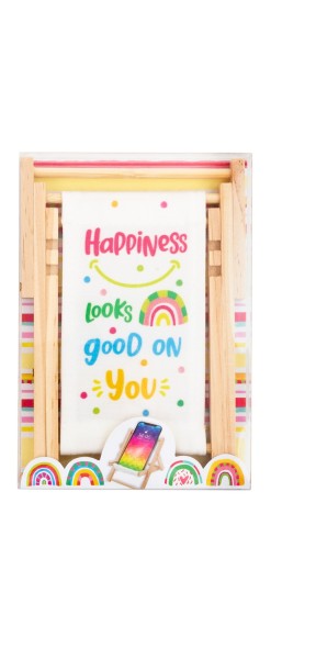 Trendhaus 953797 GOOD FEELINGS Smartphone Liegestuhl Handyablage - Happiness