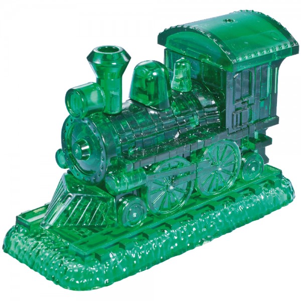 Crystal Puzzle 3D - grüne Lokomotive 38 Teile ca. 10cm 59149