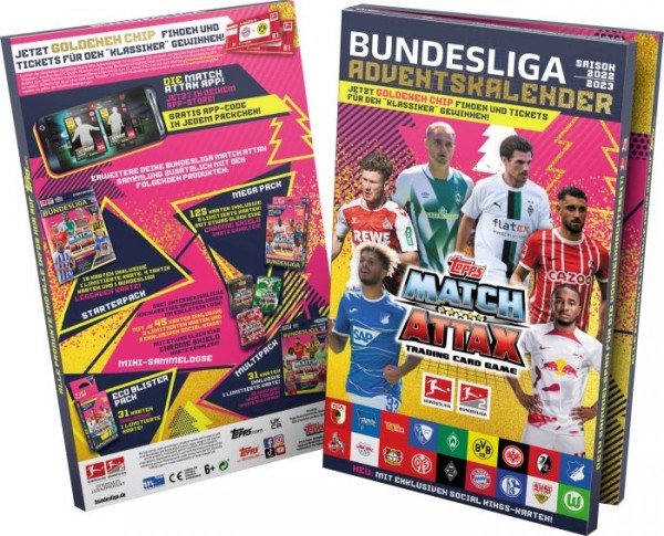 Adventskalender Bundesliga Kalender Match Attax TCG Topps 2022-2023