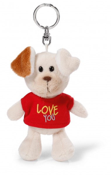 Nici 40181 Schlüsselanhänger Hund I Love You ca 10cm Plüsch