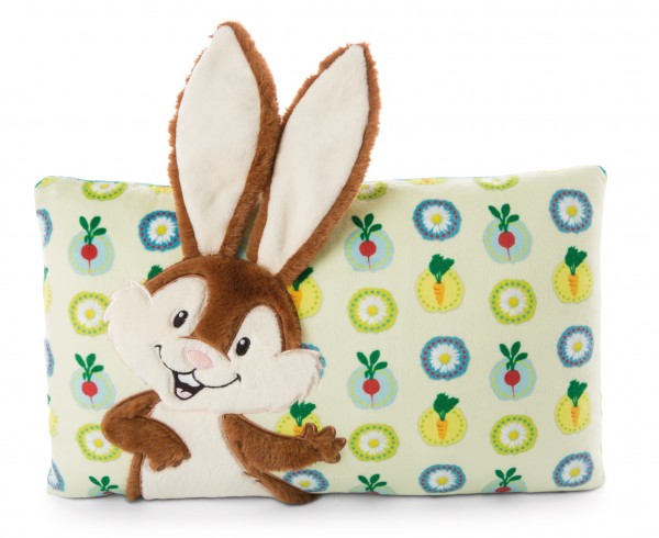 Nici 47350 Kissen Hase Poline Bunny mit Applikation 43x25cm Forest Friends
