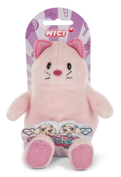 Nici 45889 Twinsies rosa Katze 12cm Plüsch Kuscheltier in Geschenkverpackung