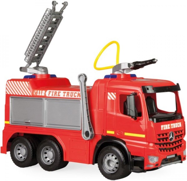 GIGA TRUCKS Aufsitz-Feuerwehrauto Arocs ca 66cm mit vielen Funktionen LENA 02158