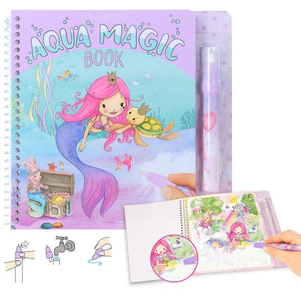 Depesche 12096 Prinzessin Princess Mimi Aqua Magic Book Malbuch mit Wasserstift