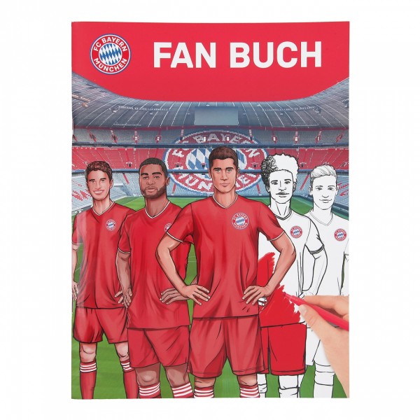 Depesche 11513 FC Bayern München Mal- und Stickerbuch FCB Kreativbuch Fanbuch