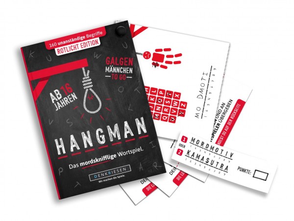 Hangman (Galgenmännchen to go) - Rotlicht Edition für unanständige Begriffe
