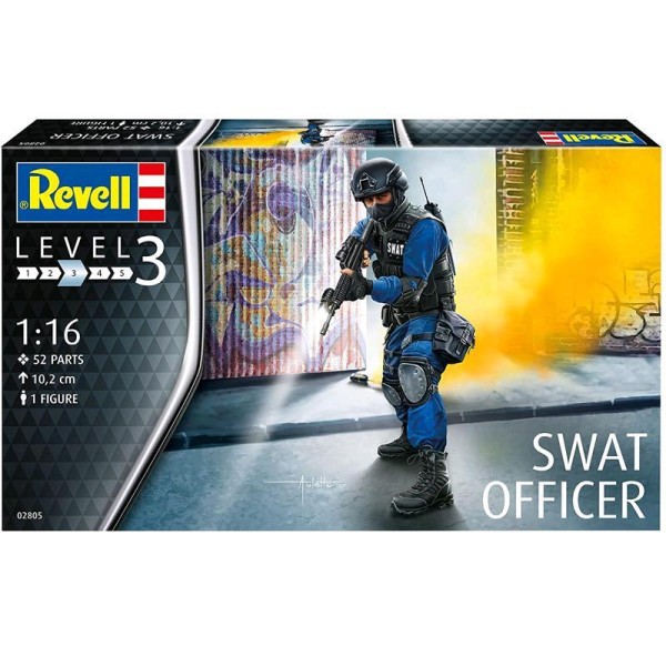 Revell 02805 Swat Officer Figur 1:16 Modellbausatz