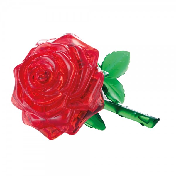 Crystal Puzzle 3D - rote Rose 44 Teile ca. 10cm 103113