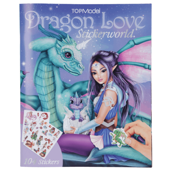 Depesche 11909 TOPModel Stickerworld DRAGON LOVE Stickerbuch Drachen Fantasy