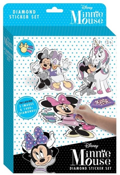 Disney Minnie Mouse Maus Diamond Sticker Set 18x28cm Vorlagen & 1400+ Diamonds
