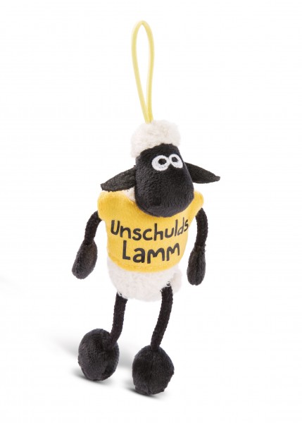 Nici 45800 Shaun das Schaf mit T-Shirt Anhänger Loop 10cm Plüsch - Unschuldslamm