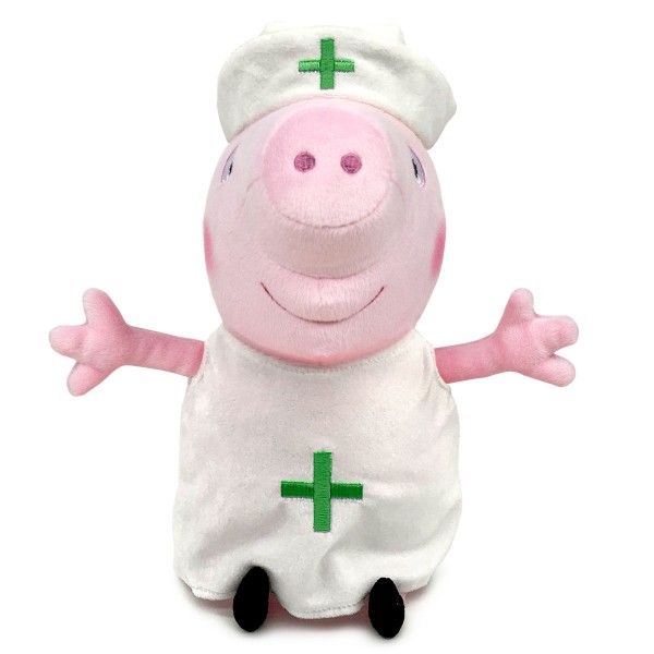 Peppa Pig Nurse Krankenschwester ca 20cm Plüsch Füllung 100% recycelte Fasern