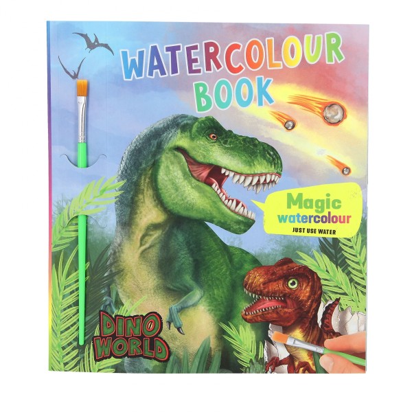 Depesche 11880 Dino World Watercolour Book Dinosaurier Malspaß Kreativheft