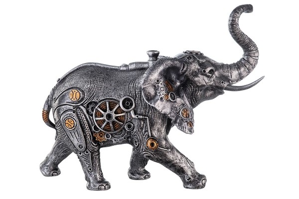 Gilde 37041 Steampunk Figur Elefant 28cm Elephant Dekoration