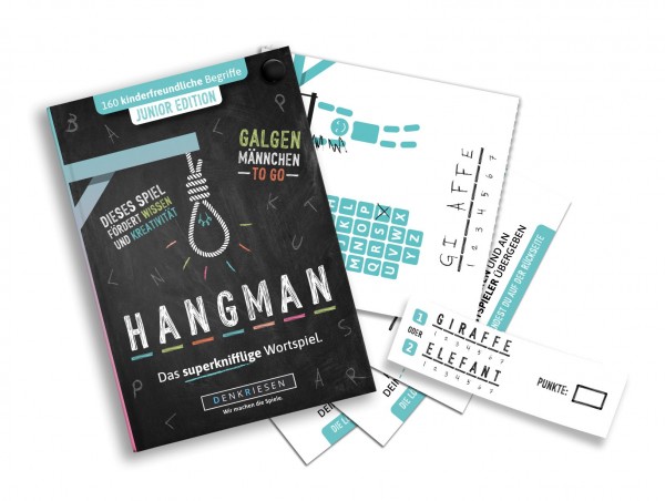 Hangman (Galgenmännchen to go) - Junior Edition für kinderfreundliche Begriffe