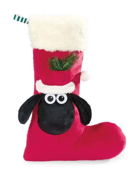 Nici 34170 Deko-Strumpf Nikolaus Weihnachtssocke Shaun das Schaf Plüsch