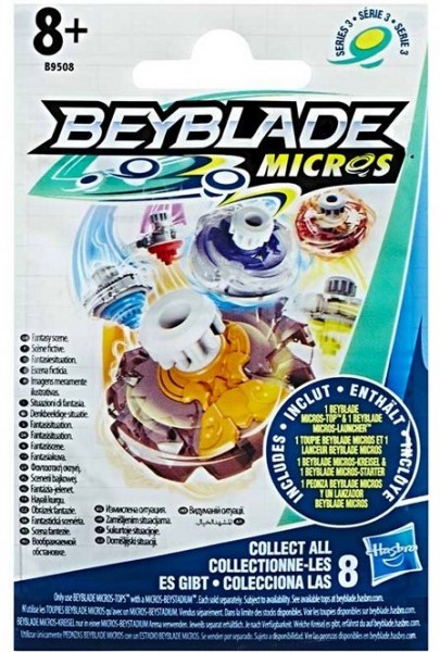 Beyblade Micros Kreisel + Starter Blind Pack Sammeltüte Serie 3 B9508