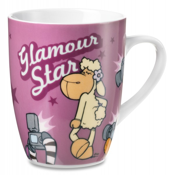 Nici 30808 Porzellantasse Jolly Mäh Schaf Glamour Star Kaffeetasse Teetasse