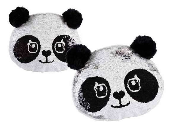 bb Klostermann 21030 Panda Fun Kissen mit StreichPailletten Kuschelkissen