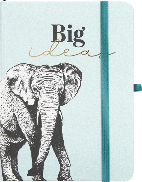 Depesche 11629_042 Notizbuch liniert Big ideas Elefant Große Ideen