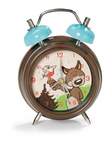 Nici 33902 Mini-Wecker Alarm Clock Woody Wulf Wolf + Robin Redbelly Rotkehlchen