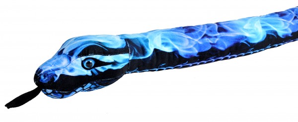 Wild Republic 26162 Schlange Feuer Blau ca 140 cm Plüsch Öko-Füllung