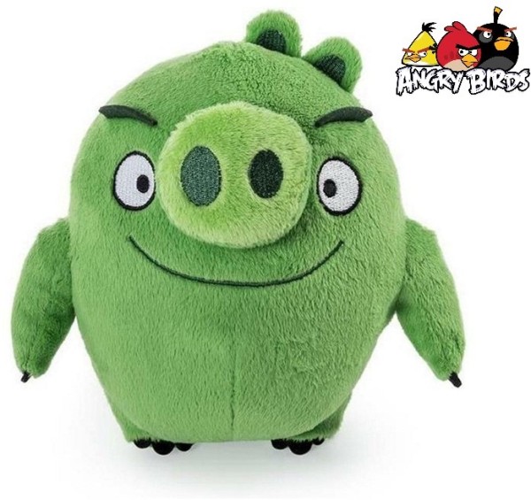 Angry Birds grünes Schwein Leonard ca 25cm Plüsch Kuscheltier