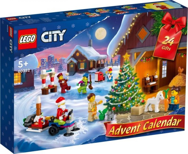 Adventskalender Lego City 60352 mit Weihnachtsmann-Figur und -Baum