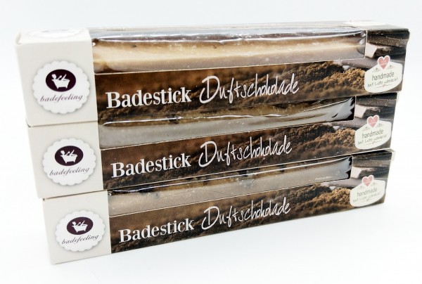 3x Badestick Duftschokolade - Bathstick Chocolate