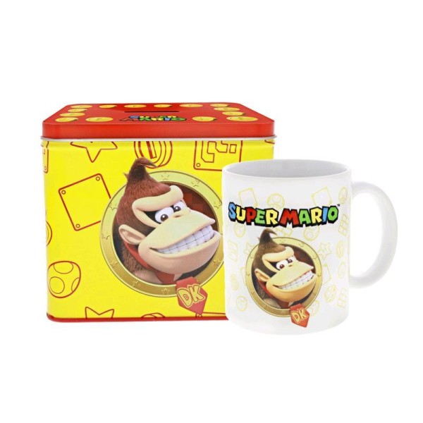 Nintendo Super Mario Donkey Kong Tasse Cup Becher mit Spardose Münzbox 554673