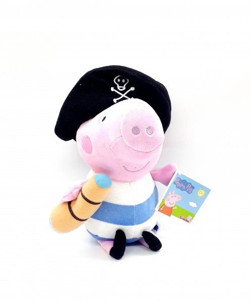 Peppa Pig Kostümfreunde Plüschfigur Kuscheltier ca 21cm - Schorsch als Pirat 0+